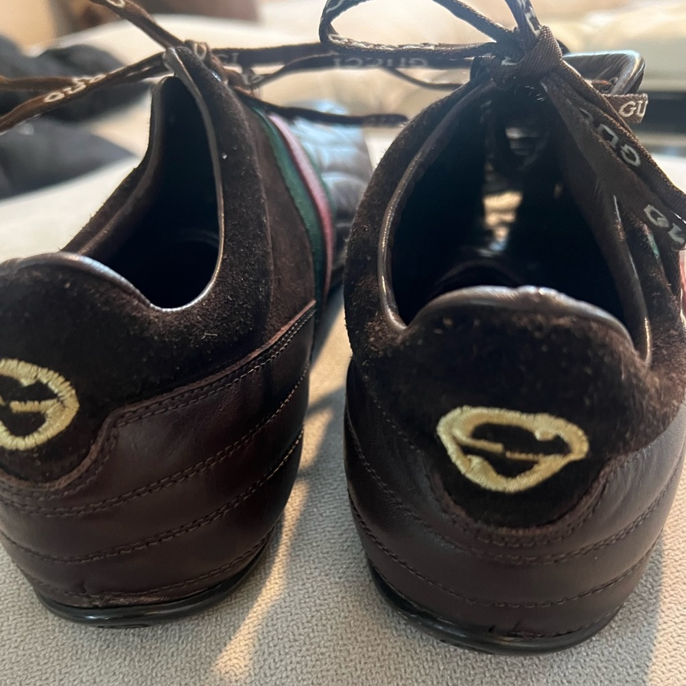 100% authentic Gucci size 11 Men’s brown sneakers